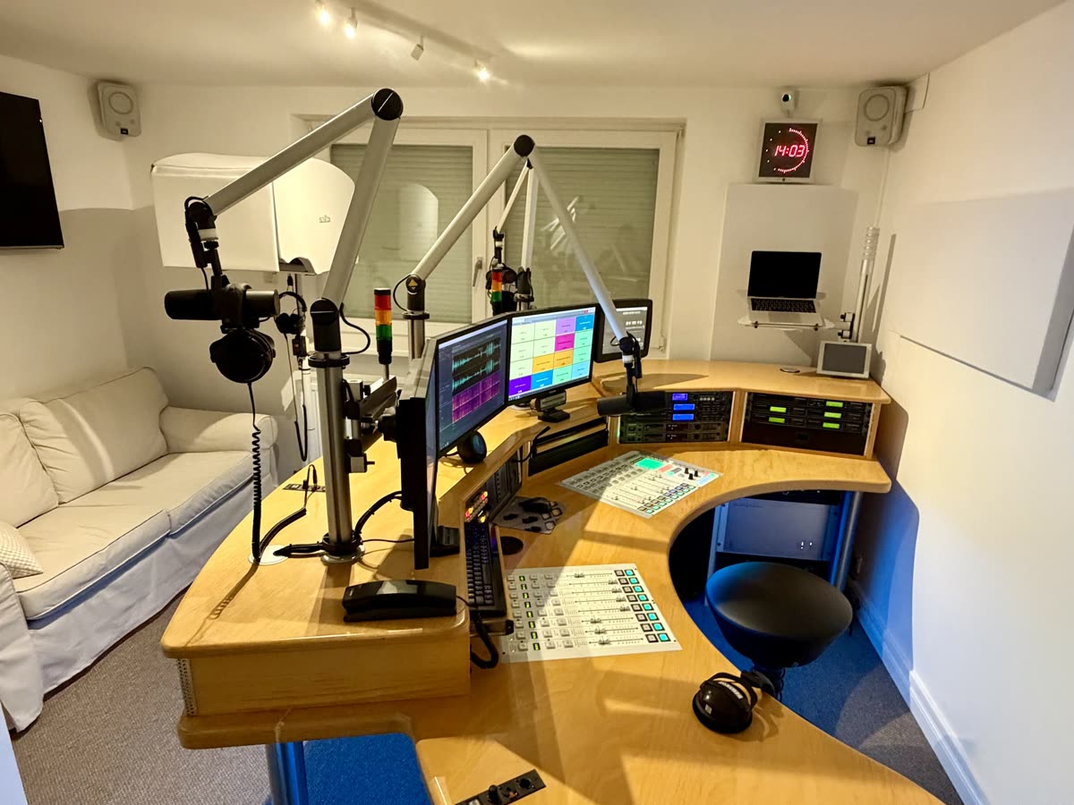 Das Tonstudio in Hamburg, in dem das Sprechtraining stattfindet